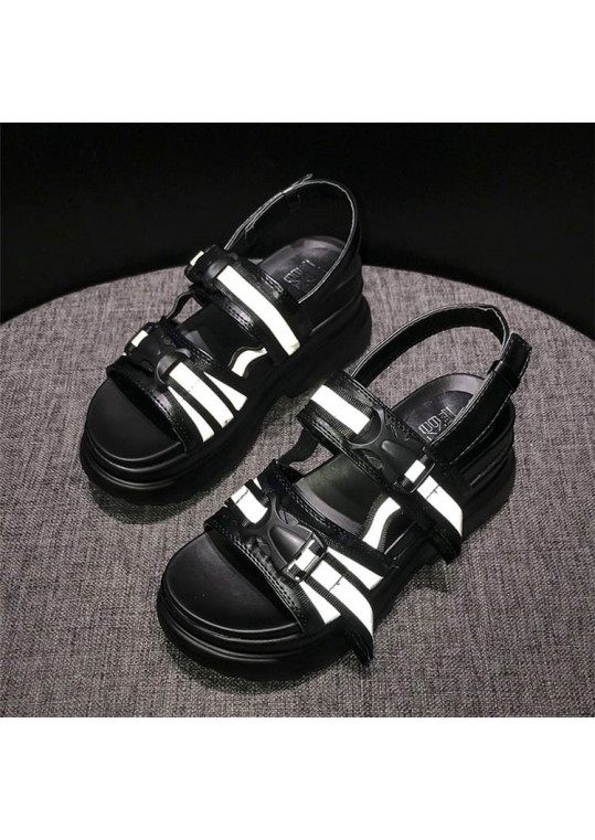 Size:4.5-11 Women Fashion Platform Velcro Luminous Sporty 