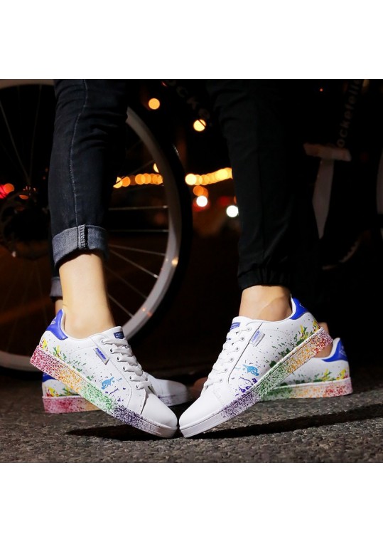 Size:4.5-12 Women Fashion Multicolor Casual Lovers 4 Shoes