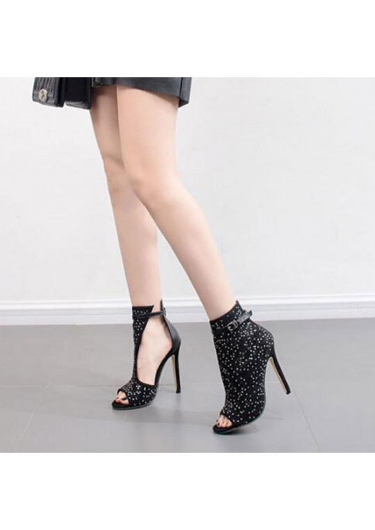 Size:4.5-11 Women Sexy Rhinestone High Heels 2 Shoes