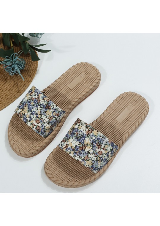 Women Fashion Fabric Tiny Flower Bowknot Flat 