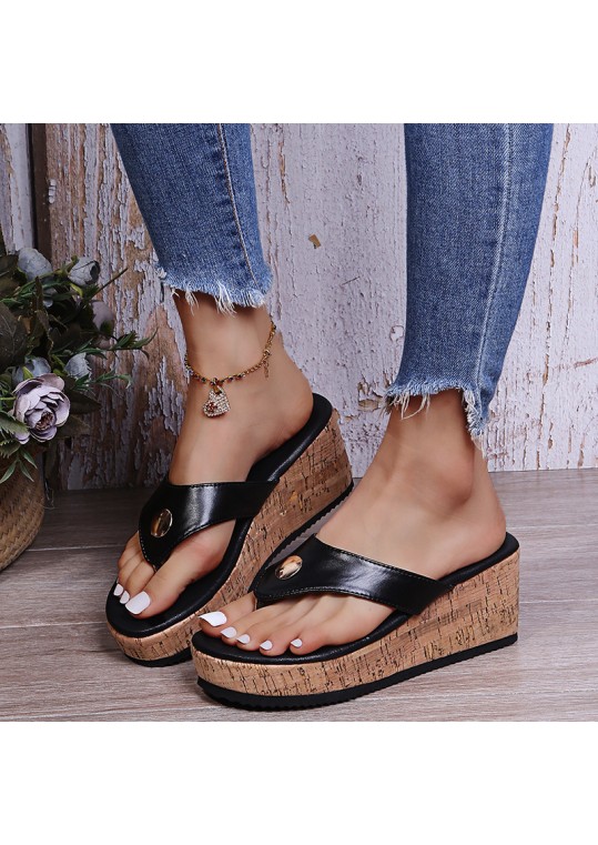 Plus Size Women Fashion Wedge Platform 