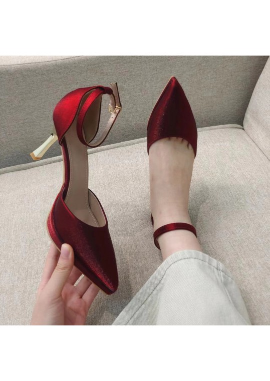 Women Elegant Bow-Detail Pointed High-Heel Pumps