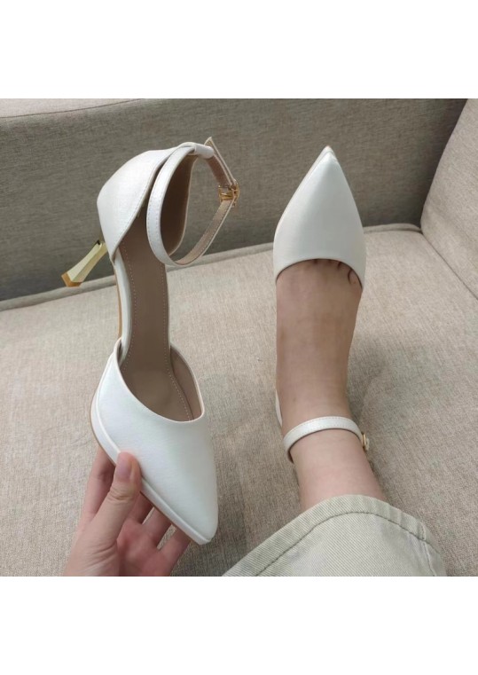 Women Elegant Bow-Detail Pointed High-Heel Pumps