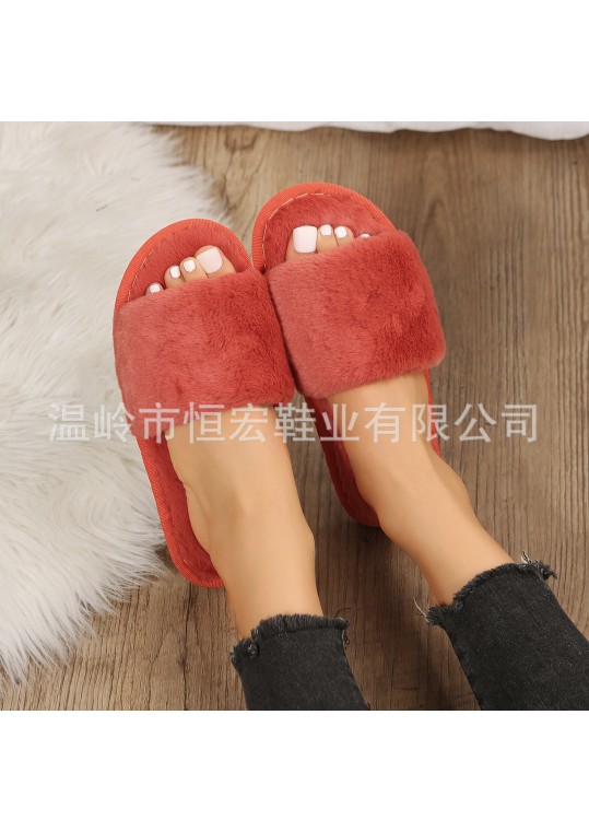 Autumn And Winter Women Casual Plush Flat 