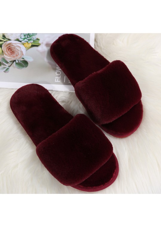 Autumn And Winter Women Casual Plush Flat 