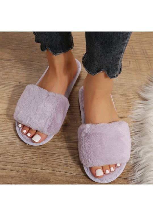 Autumn And Winter Women Casual Plush Flat 