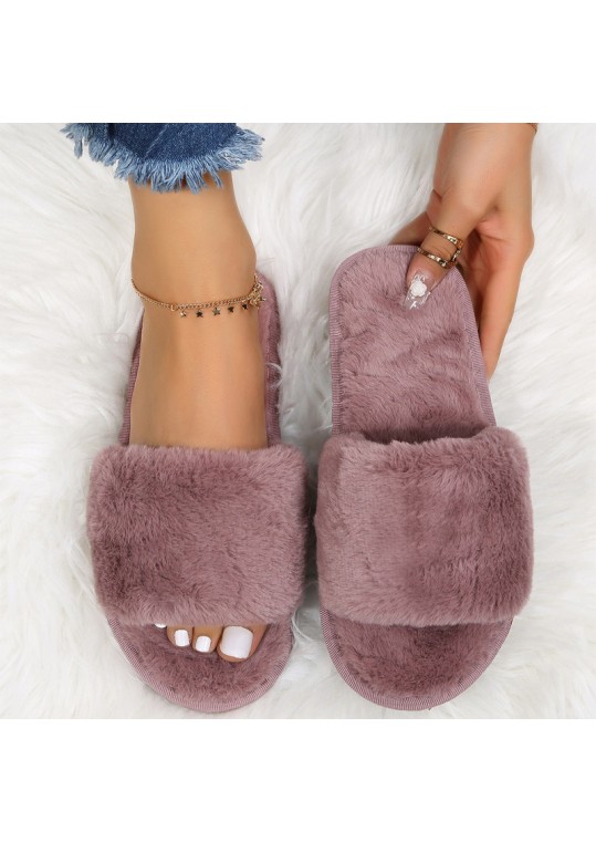 Autumn And Winter Women Casual Plush Flat 