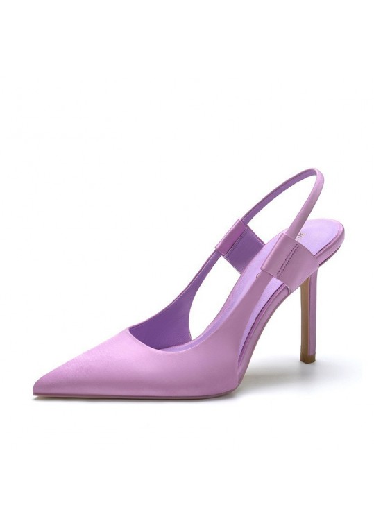 Women Sexy Solid Color Elegant Office Point-Toe Stiletto High-Heel 