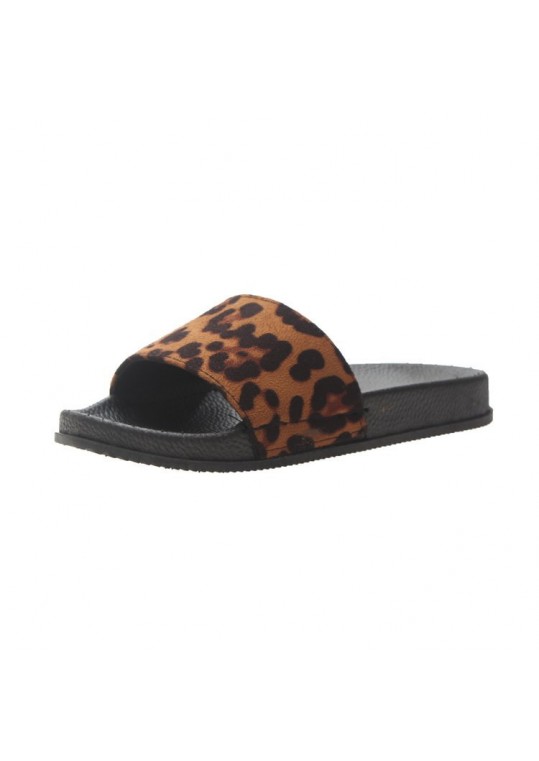 Women Fashion Casual Leopard Round Toe Flat 