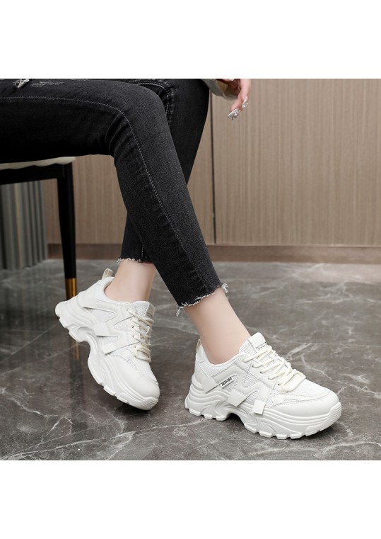 Women Fashion Casual Breathable Mesh Thick-Soled 